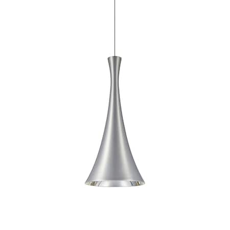 Besa Lighting Rondo Cord Pendant, Satin Nickel Finish, 1x9W LED 1XT-RONDO-LED-SN